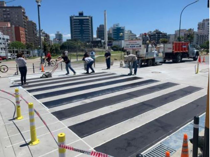 Finalizaron las obras de puesta en valor de Plaza España