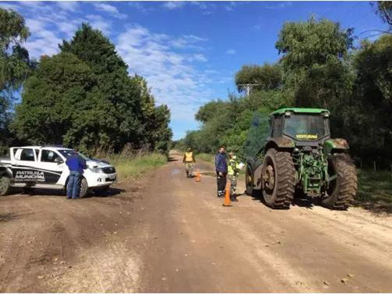 Controles a los transportes de carga en caminos rurales