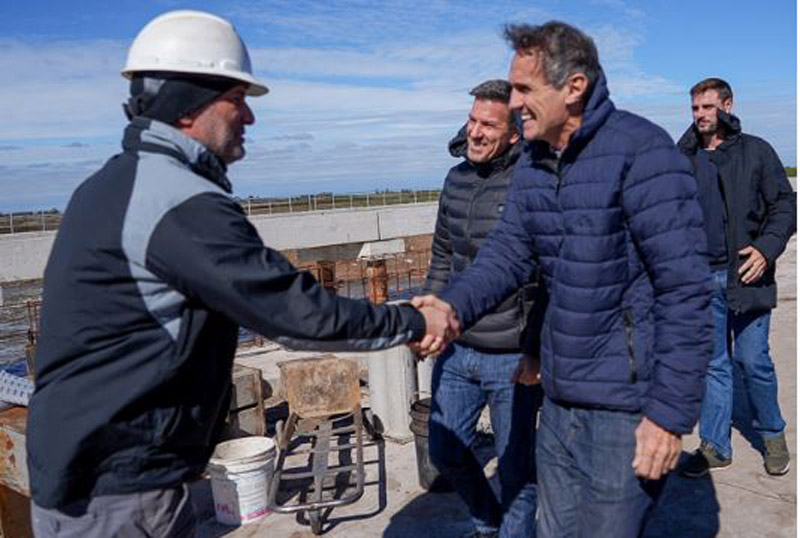 Katopodis recorrió obras del Plan Maestro del Río Salado