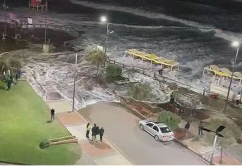 Fuertes vientos y lluvia azotaron la costa bonaerense